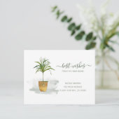 Ich habe die gepunktete Palm-Pflanze verschoben An Postkarte (Stehend Vorderseite)