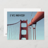 Ich habe die Golden Gate Bridge in San Francisco v Ankündigungspostkarte (Vorne/Hinten)