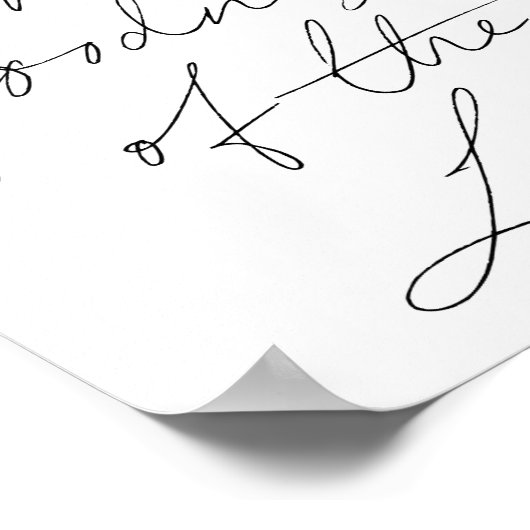 Ich habe die Güte des Herrn Script gesehen Poster (Ecke)