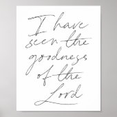 Ich habe die Güte des Herrn Script gesehen Poster (Vorne)