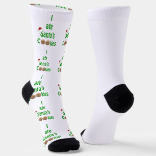 Ich habe die Kekse des Weihnachtsmannes gegessen Socken