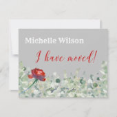 Ich habe die klassische Eukalyptus Elegant Moving Ankündigung (Vorderseite)