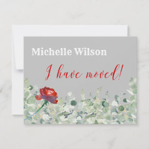 Ich habe die klassische Eukalyptus Elegant Moving Ankündigung