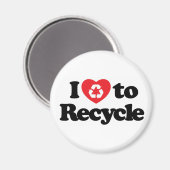 Ich habe die Liebe, Magnet Recyceln (Vorderseite/Rückseite)
