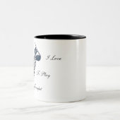 Ich habe die Liebe, meine Trompete zu spielen Zweifarbige Tasse (Mittel)