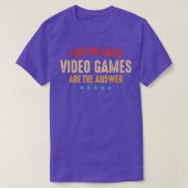 Ich habe die Mathe-Videospiele sind die Antwort Fu T-Shirt (Design vorne)
