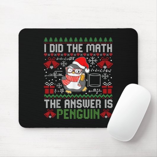 Ich habe die Mathematik die Antwort ist Pinguin Ug Mousepad (Mit Mouse)
