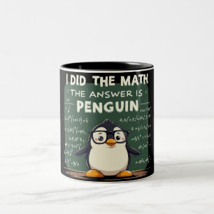 Ich habe die Mathematik gemacht Zweifarbige Tasse