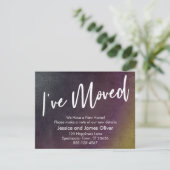 Ich habe die mehrfarbige Grunge Burst Grafikkarte  Einladung (Stehend Vorderseite)