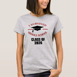Ich habe die Mittelschule Abschlussjahrgang 2026 ü T-Shirt