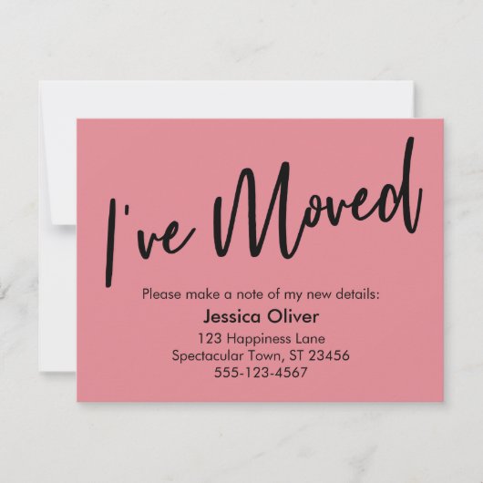 Ich habe die moderne Handschrift Strawberry Ice Ca Einladung (Vorderseite)