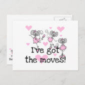 Ich habe die Moves Ballerina T - Shirt und Geschen Postkarte (Vorne/Hinten)