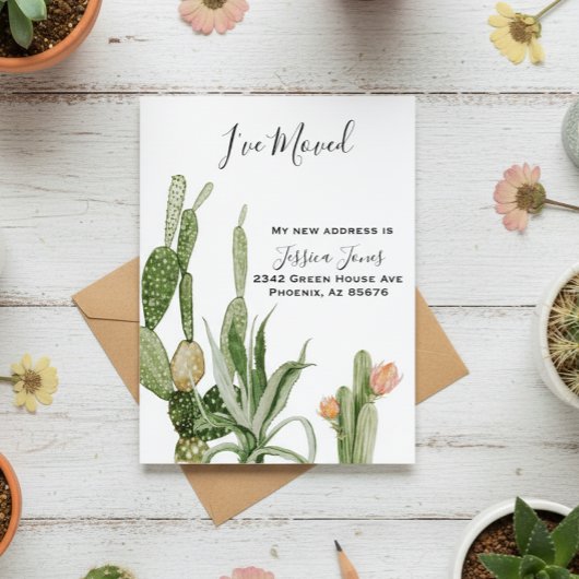 Ich habe die neue Ankündigung Kaktus Pflanze versc Postkarte