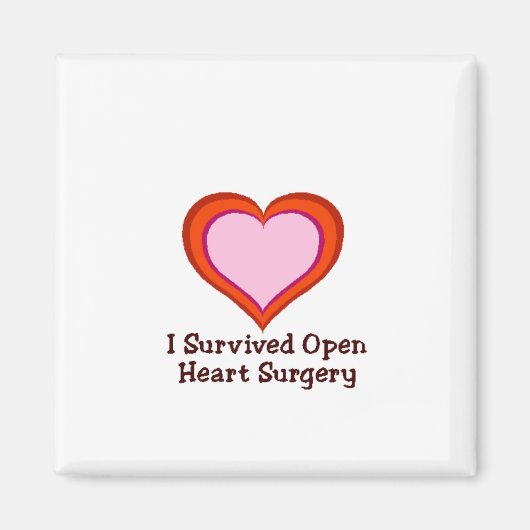 Ich habe die Operation des offenen Herzens überleb Magnet (Vorne)