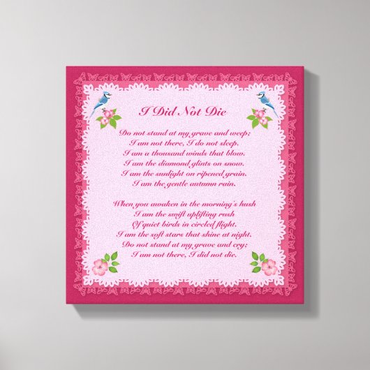 Ich habe die Print-Leinwand nicht Die Leinwanddruck (Vorderseite)