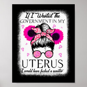 Ich habe die Regierung in meiner Uterus Pro-Wahl G Poster