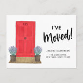 Ich habe die rote Tür verschoben Ankündigungspostkarte (Vorderseite)