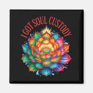 Ich habe die Seele Gewahrsam Lotus Lustig Spiritue Magnet