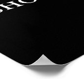 Ich habe die Serifenkomische Typografie gedreht Poster (Ecke)