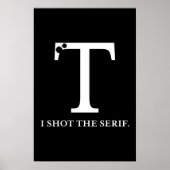 Ich habe die Serifenkomische Typografie gedreht Poster (Vorne)