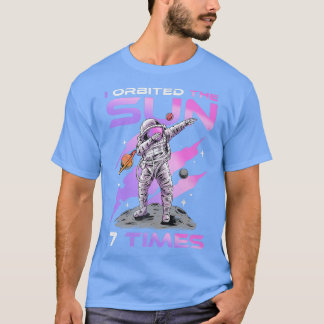 Ich habe die Sonne 7 mal, 7. Geburtstag Astronaut  T-Shirt