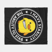 Ich habe die Stabilität, die ich mir leisten kann, Fleecedecke (Vorderseite (Horizontal))