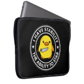 Ich habe die Stabilität, die ich mir leisten kann, Laptopschutzhülle (Vorne Rechts)