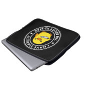 Ich habe die Stabilität, die ich mir leisten kann, Laptopschutzhülle (Vorne Knopf)