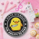 Ich habe die Stabilität, die ich mir leisten kann, Pappteller (Party)