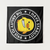 Ich habe die Stabilität, die ich mir leisten kann, Wandteppich (Vorderseite (Horizontal))