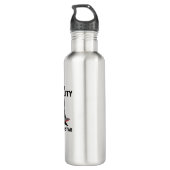 Ich habe die Stabilität, um die lustige schwarze K Edelstahlflasche (Rückseite)