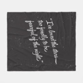 Ich habe die Sterne geliebt Fleecedecke (Vorderseite (Horizontal))