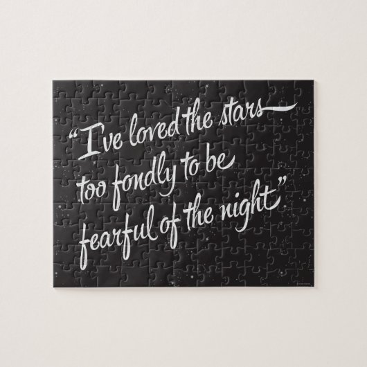 Ich habe die Sterne geliebt Puzzle (Horizontal)