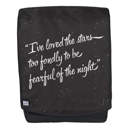 Ich habe die Sterne geliebt Rucksack (Vorderseite)