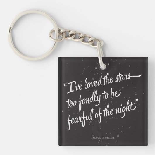 Ich habe die Sterne geliebt Schlüsselanhänger (Vorderseite)