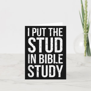 Ich habe die Studie in Bibelstudium Funny Christli Karte