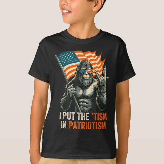 Ich habe die "Taufe" in den Patriotismus Bigfoot U T-Shirt (Vorderseite)