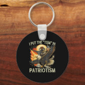 Ich habe die "Taufe" in den Patriotismus Retro Adl Schlüsselanhänger (Vorderseite)