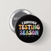 Ich habe die Testphase Schulhumor überlebt Button (Vorne & Hinten)