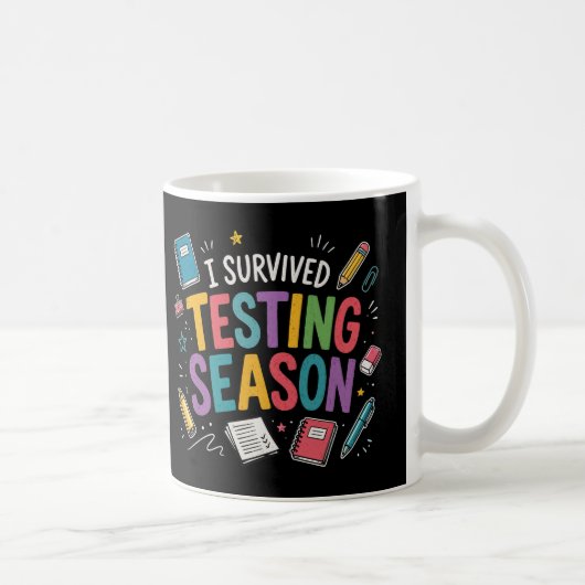 Ich habe die Testphase Schulhumor überlebt Kaffeetasse (Rechts)