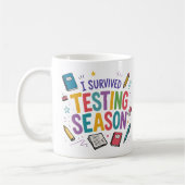 Ich habe die Testphase Schulhumor überlebt Kaffeetasse (Links)
