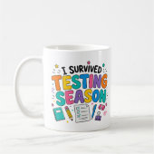 Ich habe die Testphase Schulhumor überlebt Kaffeetasse (Links)