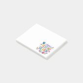 Ich habe die Testphase Schulhumor überlebt Post-it Klebezettel (angewinkelt)
