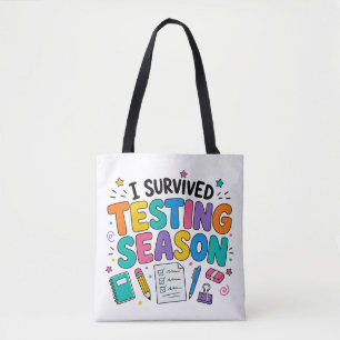 Ich habe die Testphase Schulhumor überlebt Tasche