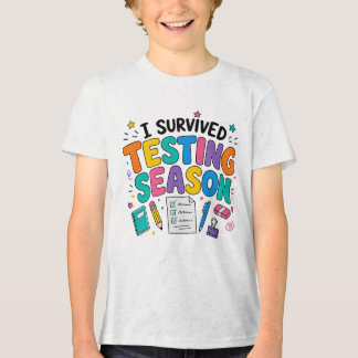 Ich habe die Testphase Schulhumor überlebt Tri-Blend Shirt