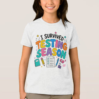 Ich habe die Testphase Schulhumor überlebt Tri-Blend Shirt
