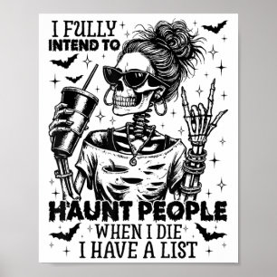 Ich habe die volle Absicht, Leute zu verfolgen, di Poster