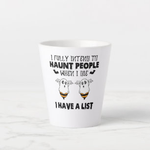 Ich habe die volle Absicht, Leute zu verfolgen, we Milchtasse