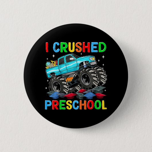 Ich habe die Vorschule am letzten Schulmonster Tru Button (Vorderseite)