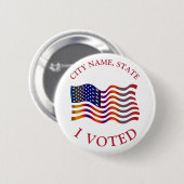 Ich habe die Wahl zwischen der amerikanischen Flag Button (Vorne & Hinten)